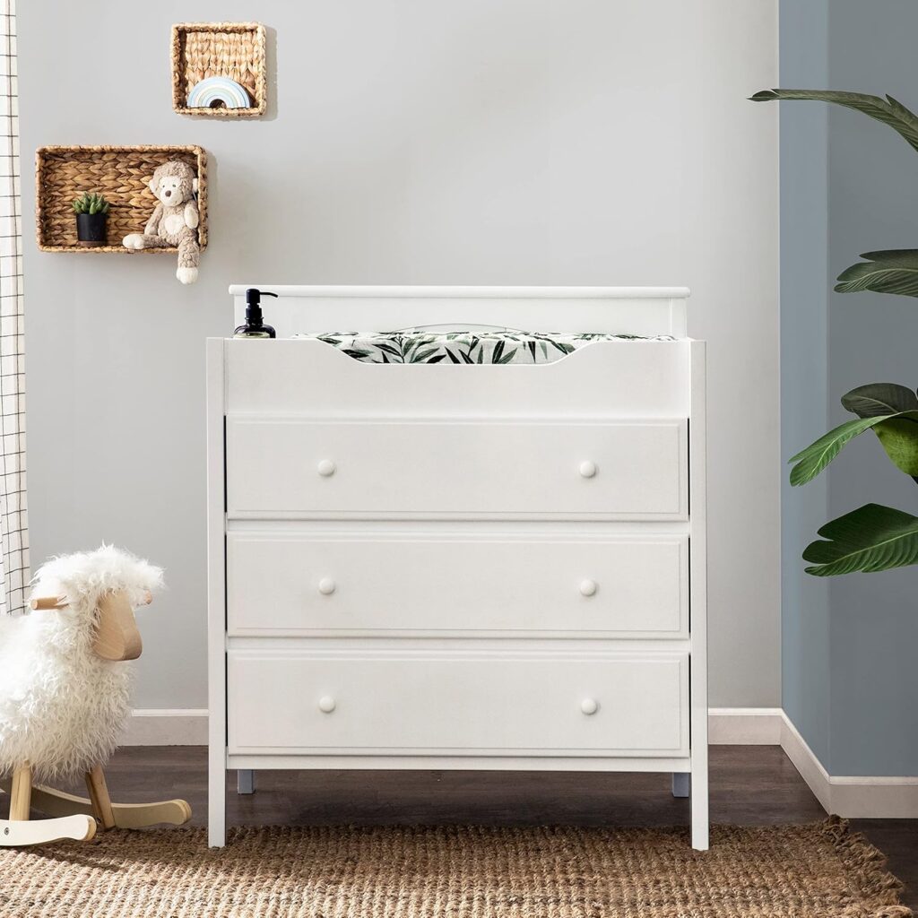 white baby dresser