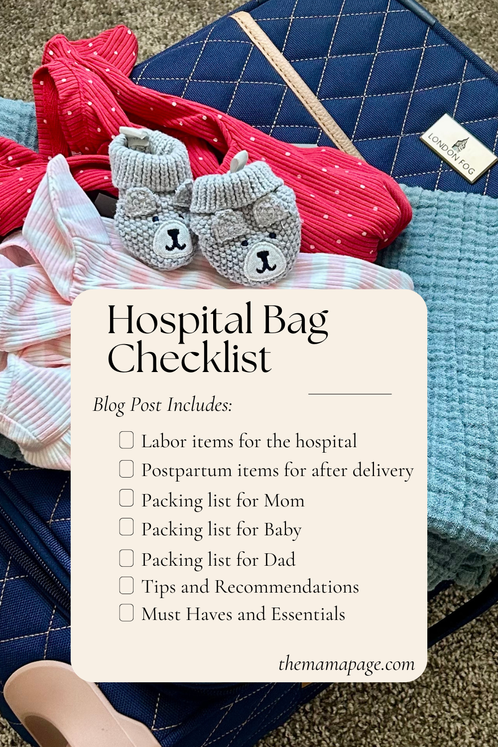 hospital bag checklist